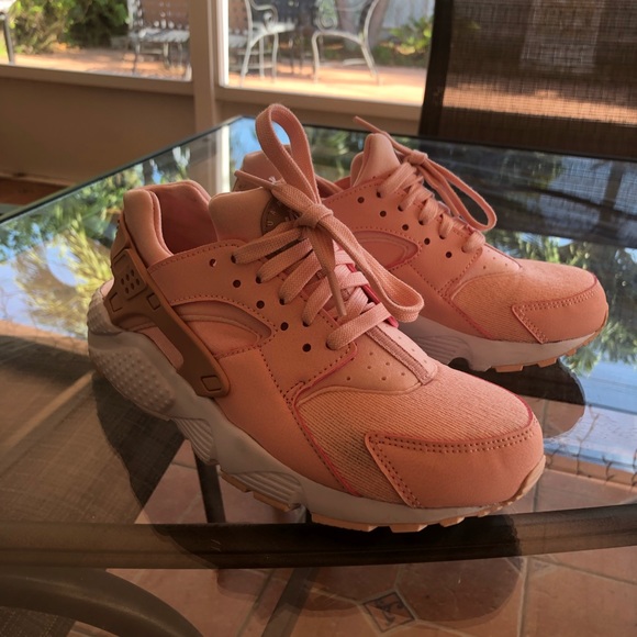 nike running pink shoes,Nike Air Huarache-Men's-Running-Shoes-Pure Platinum/Pink Blast/Dark Grey 